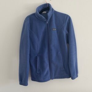 Columbia Soft Blue/purple Full-Zip Fleece Jacket